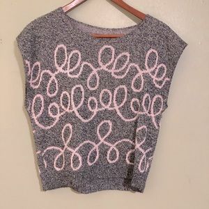 Vintage Funky Grey Sweater Vest